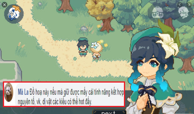 Xuất hiện Genshin Impact phiên bản 8-bit dành cho những game thủ không có thiết bị cấu hình cao