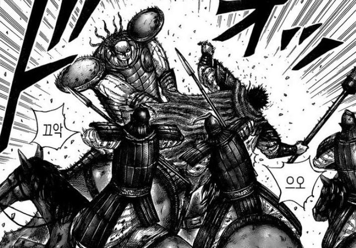 Spoiler Kingdom chap 659: Mãn Vũ phản công, con tin Hồ Vương kể chuyện quá khứ