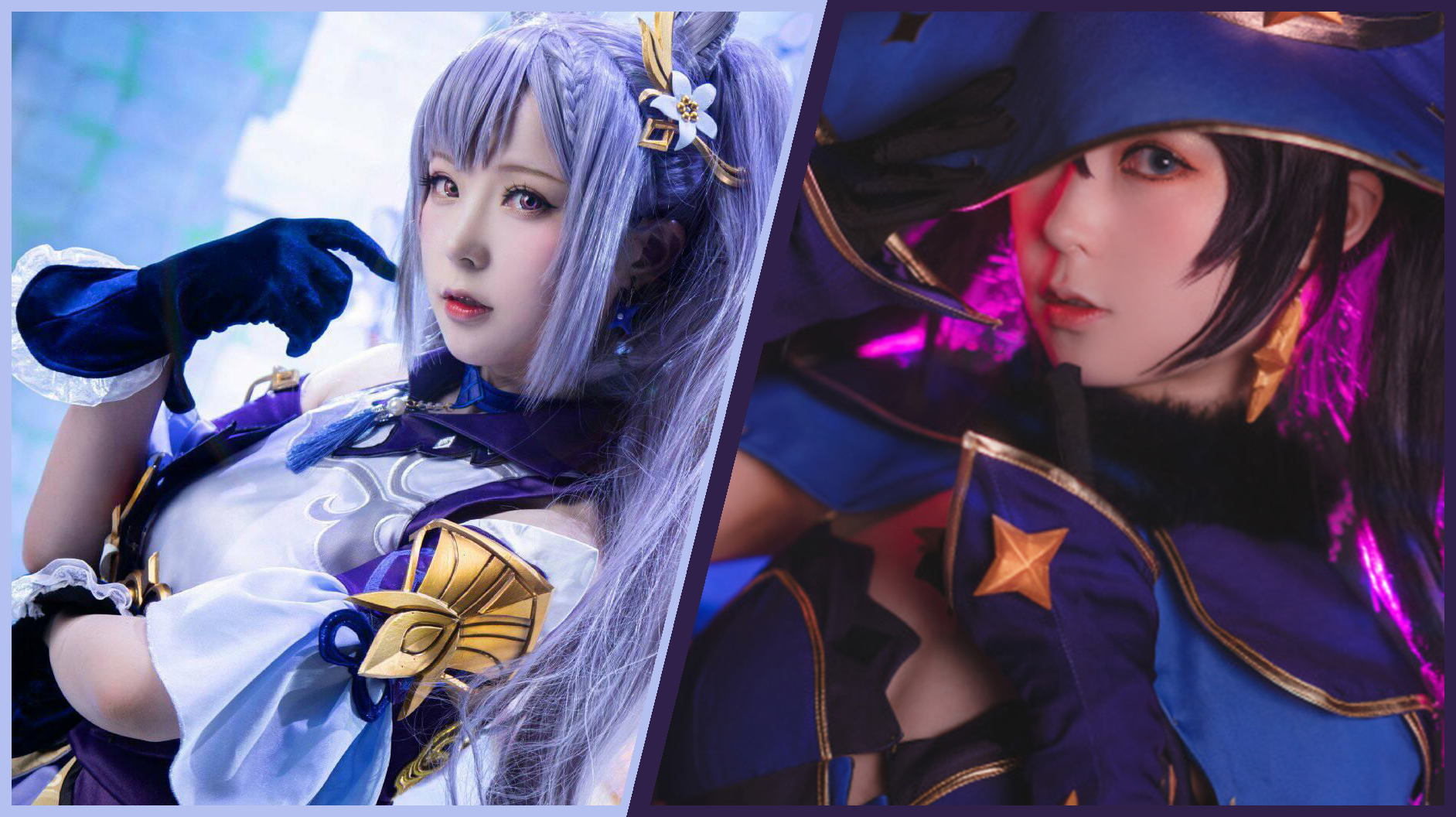Mỹ nhân cosplay waifu Keqing, Mona trong Genshin Impact, game thủ đua nhau giành cưới!