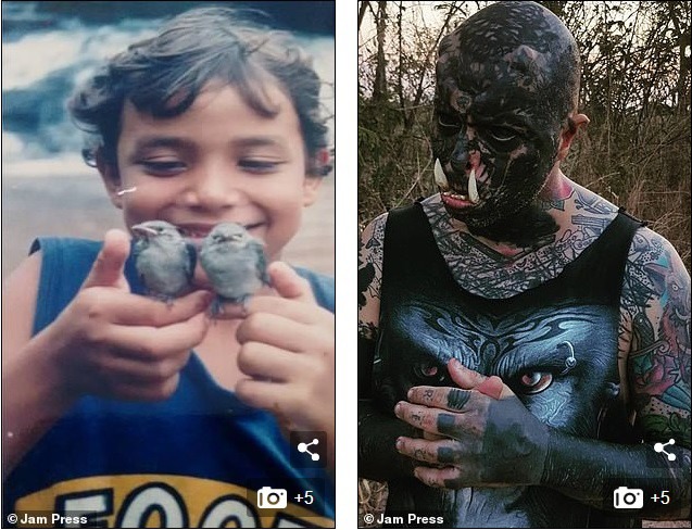 [Chuyện kinh dị có thật] Mê Orc, người đàn ông tự biến mình thành quái vật bằng cách cấy ngà, chẻ đôi lưỡi,...