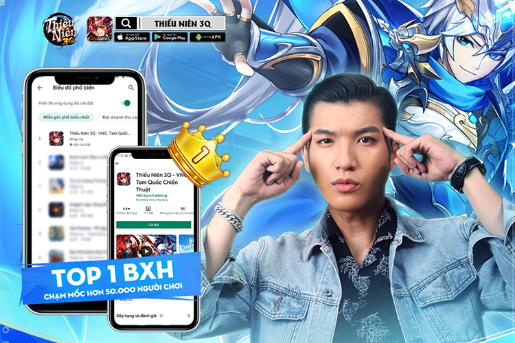 Thiếu Niên 3Q “on Top” thịnh hành Google Play