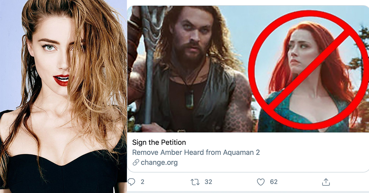 Cộng đồng mạng tẩy chay tập thể, yêu cầu cắt vai Amber Heard khỏi Aquaman 2