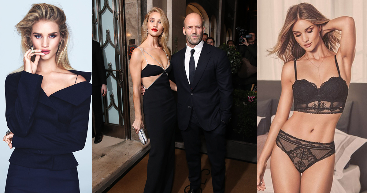 Siêu mẫu nội y Rosie Huntington-Whiteley không ghen khi bạn trai đóng cảnh nóng