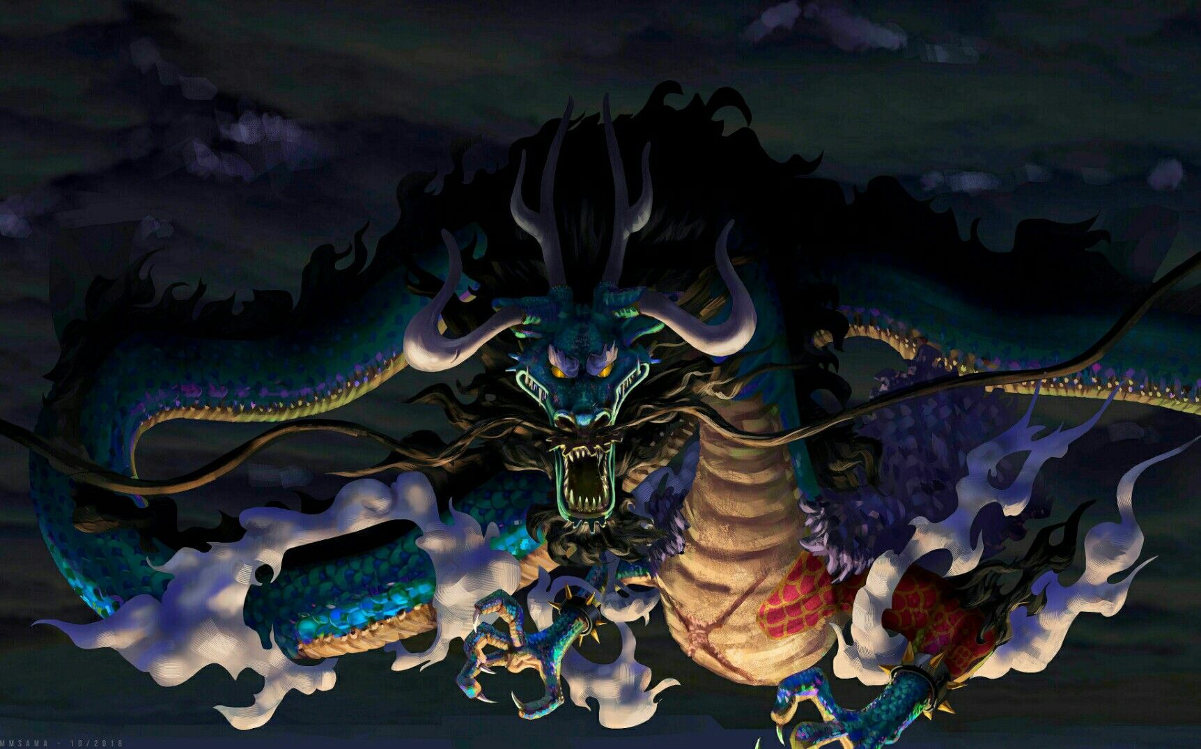 Spoiler One Piece chap 997: Zoro hạ gục Apoo. Kaido nhấc bổng đảo Onigashima về Hoa Đô