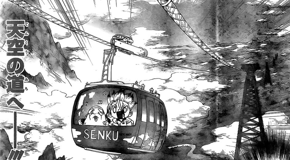 Spoiler Dr.Stone chap 178: đường xa vất vả, Senku quyết tâm chế tạo cáp treo vượt núi!