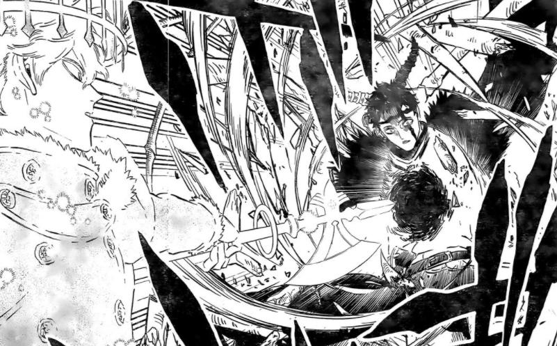 Spoiler Black Clover chap 276: Yuno biến hình thái mới, dùng rìu xiên thủng Zenon