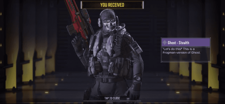 Call of Duty Mobile: Activision sắp tặng miễn phí skin Ghost Stealth Skin
