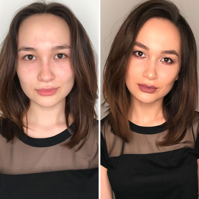 Bất ngờ trước sự khác biệt giữa tự trang điểm và được chuyện gia trang điểm