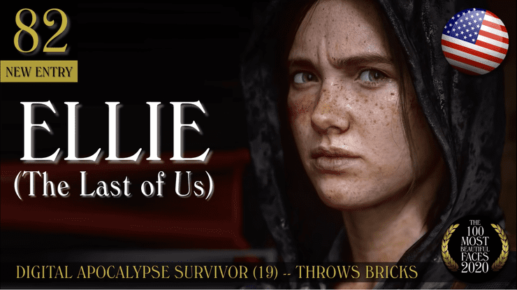 Ellie trong The Last of Us lọt top 100 gương mặt đẹp nhất thế giới năm 2020