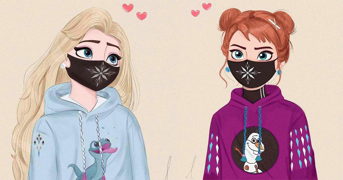 Các công chúa Disney trông ra sao khi sống ở thời COVID-19?