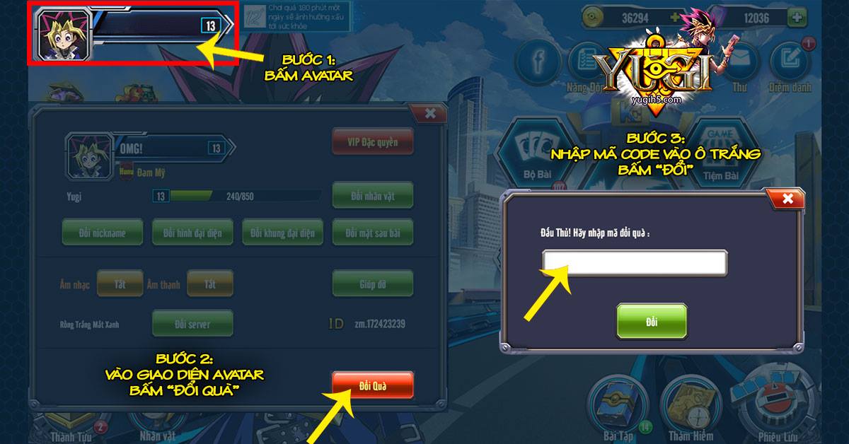 Tổng hợp toàn bộ Giftcode mới nhất của Yugi H5 trong năm 2021 dành cho tân thủ