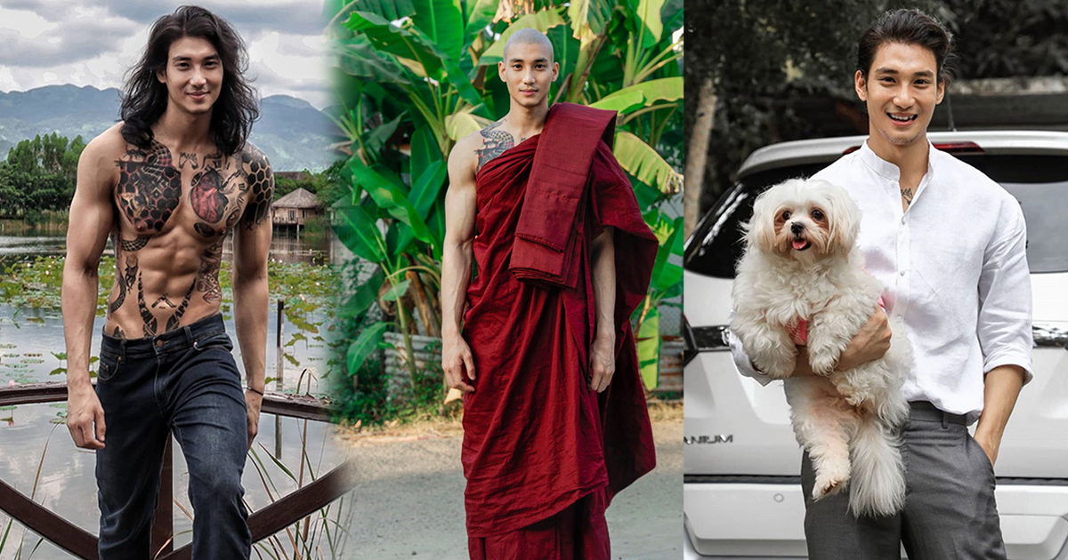 Nam người mẫu Myanmar xuống tóc tham dự khoá tu vẫn khiến chị em "rụng trứng"