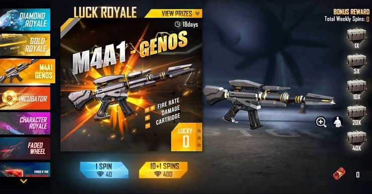 Garena Free Fire: Làm thế nào để có được Skin M4A1 Genos mới từ Weapon Royale?