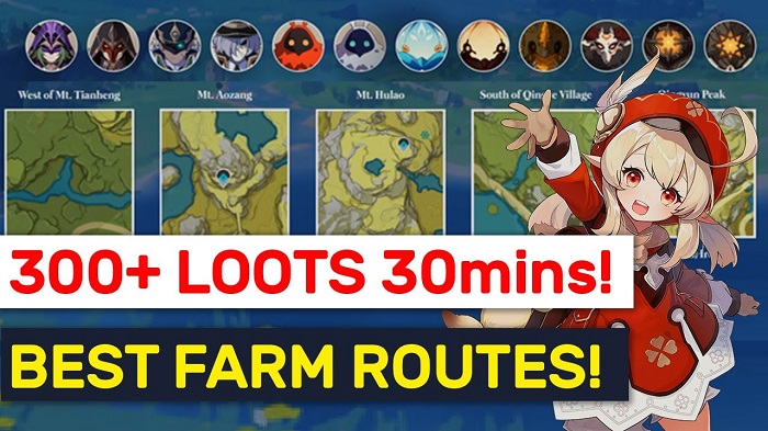 Genshin Impact: Hướng dẫn đường farm Thánh di vật, đá và Elite Boss toàn bản đồ bản 1.3