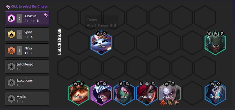 DTCL: Hướng dẫn xây dựng đội hình Diana Sát Thủ Linh Hồn dễ leo rank Kim Cương 11.7