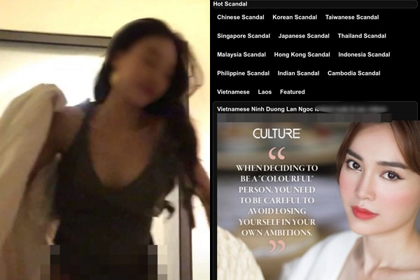 Ninh Dương Lan Ngọc nghi vấn bị phát tán clip nóng 18+ trên web đen và phản ứng của cô