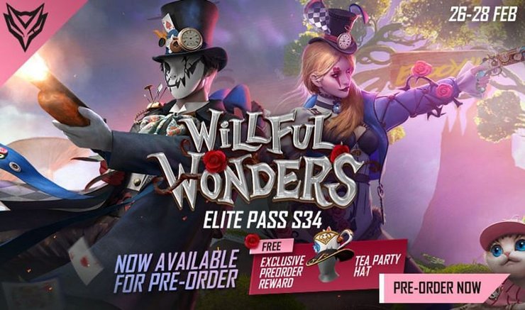 Free Fire: Hướng dẫn người chơi mới mua Elite Pass Season 34 Willful Wonders
