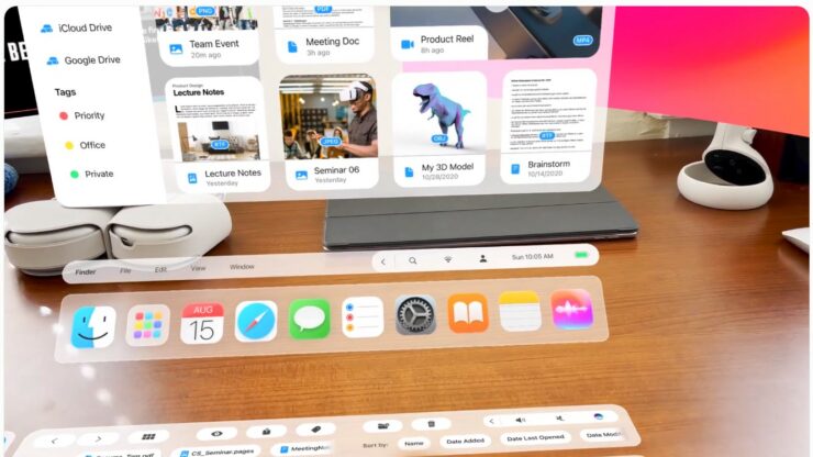 ‘macOS Reality’ của Apple sẽ sử dụng công nghệ AR của Apple Glass biến bàn làm việc thành PC