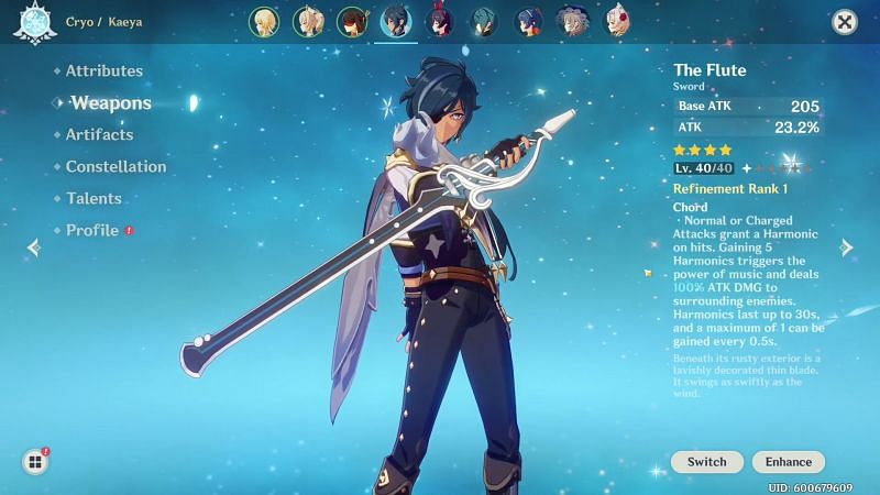 Genshin Impact: Cách nhận, chỉ số và nhân vật phù hợp với kiếm The Flute