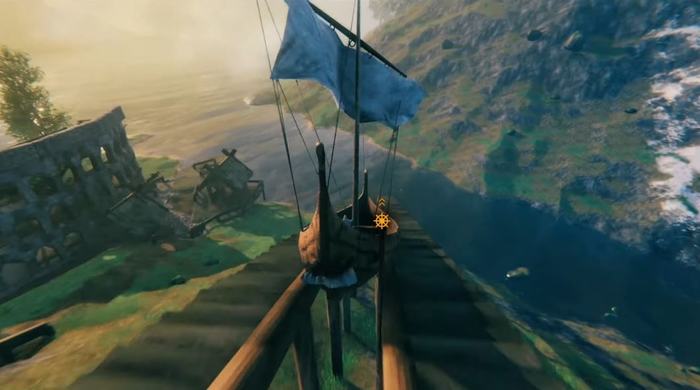 Khi game thủ Valheim trổ tài kiến trúc sư, xây hẳn tàu lượn siêu tốc