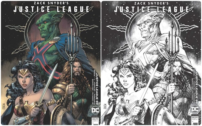 Bìa truyện Justice League mới nhất được lấy cảm hứng từ đạo diễn Zack Snyder
