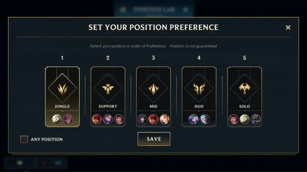 LMHT: Tốc Chiến sẽ thêm vào tính năng chọn vị trí trong Xếp hạng tại phiên bản 2.2