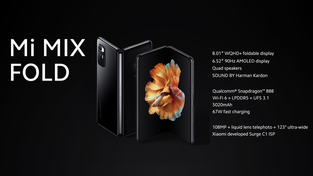 Xiaomi Mi Mix Fold là smartphone đầu tiên trên thế giới có công nghệ camera dạng lỏng