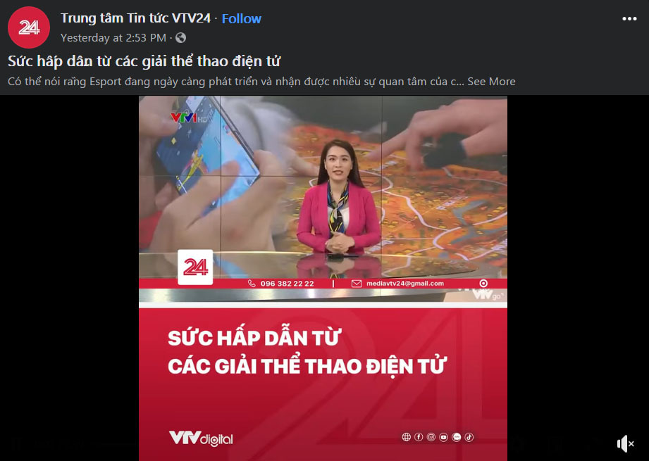 Những bữa cơm gia đình trở nên nhẹ nhõm hơn khi VTV liên tục đưa tin về sự phát triển của eSports