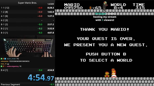 Xuất game thủ phá kỷ lục Super Mario với thời gian phá đảo "gần như không thể thực hiện"