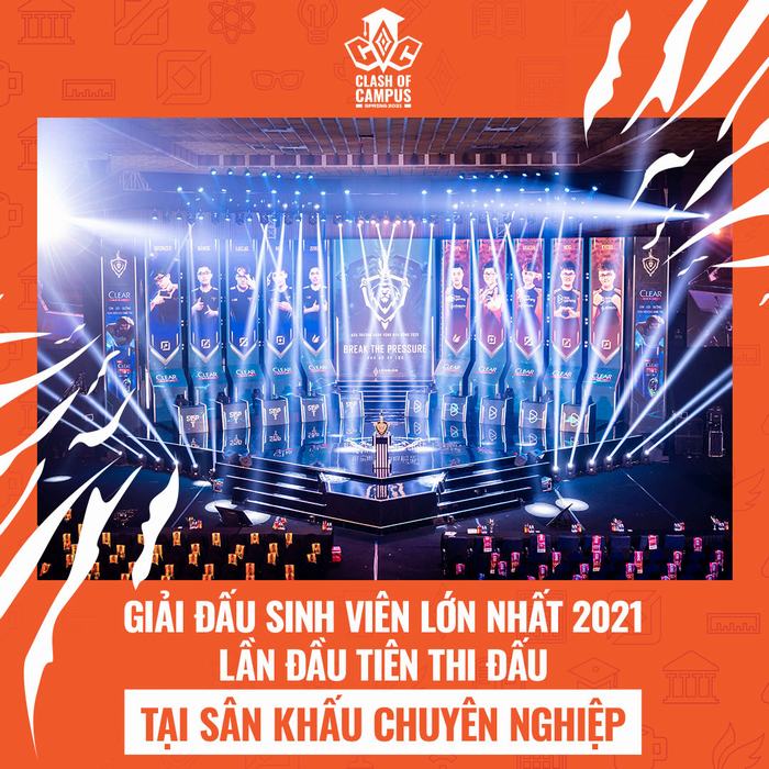 Giải đấu sinh viên lớn nhất 2021 Clash of Campus đã tìm được 4 cái tên xuất sắc nhất bước chân vào vòng Playoffs
