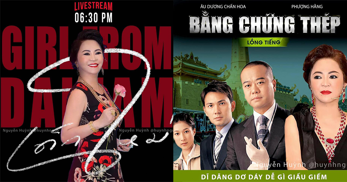 Cộng đồng mạng mang đại gia Phương Hằng vào loạt poster phim chế giữa bão drama