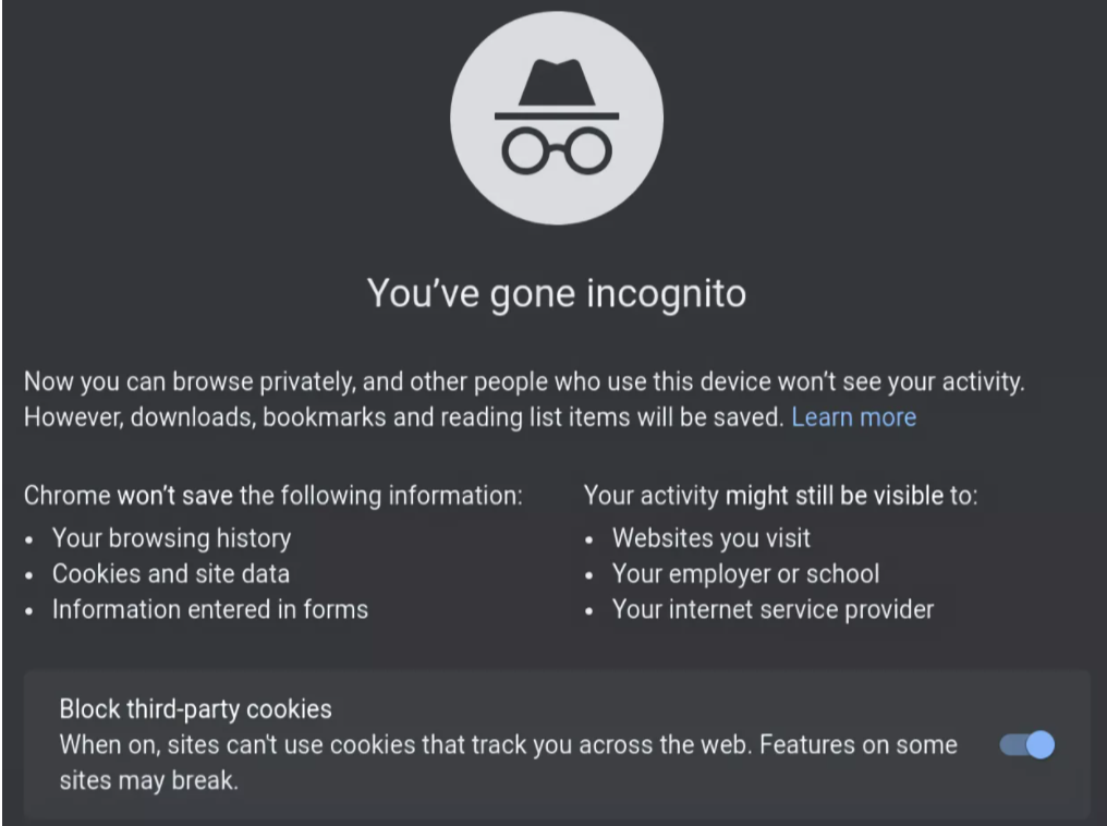 Vì sao Chế độ Ẩn danh và Chế độ riêng tư không được bảo mật? 