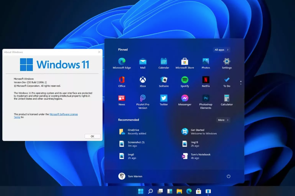 Rò rỉ giao diện và biểu tượng Windows 11 
