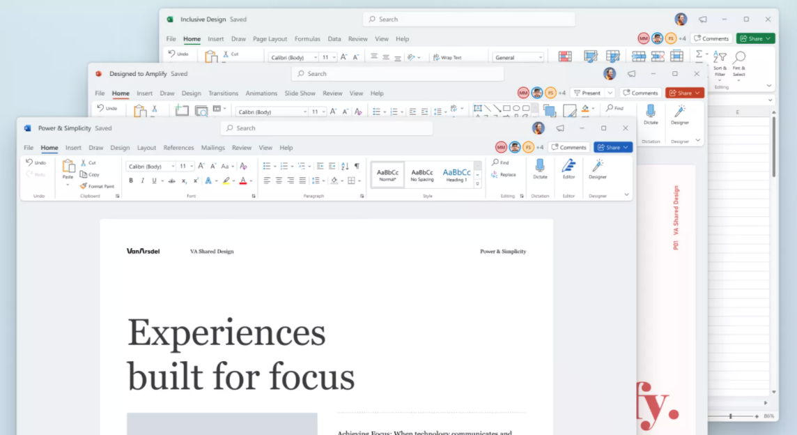 Microsoft đang thiết kế lại các ứng dụng Office cho desktop trên Windows 11