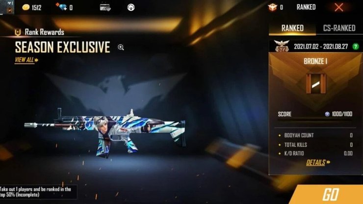 Free Fire: Chi tiết và phần thưởng hệ thống Xếp hạng Season 22