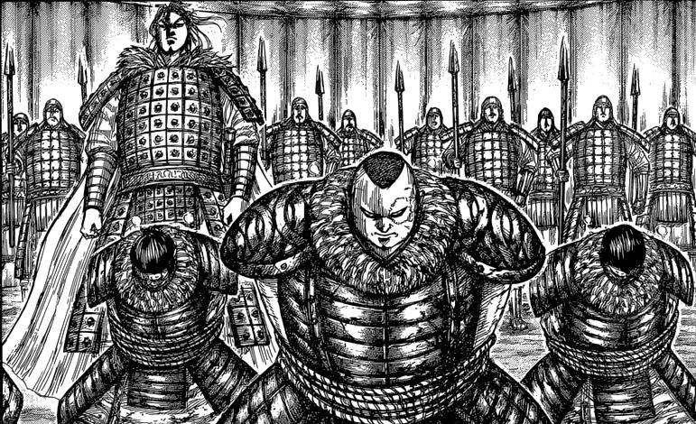 Dự đoán spoiler Kingdom chap 686: Hỗ Triếp ép cung Lôi Thổ, Lý Tín "vờn nhau" với Nhạc Bạch Công