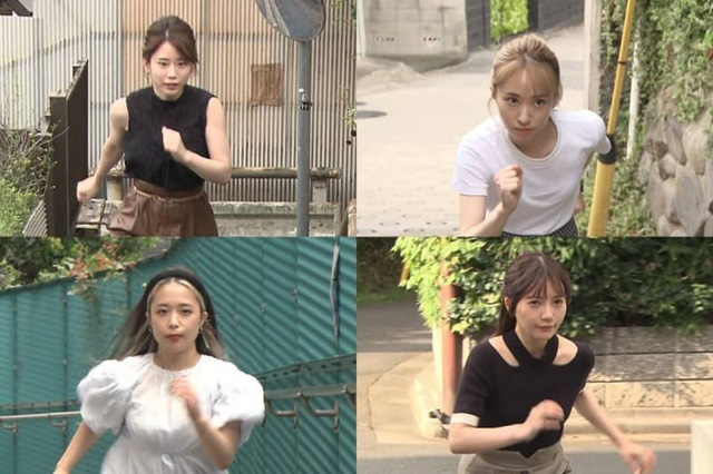 Bất ngờ chương trình Nhật Bản yêu cầu các cô gái phải chạy thục mạng lên đỉnh