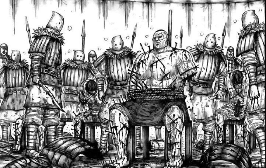 Spoiler Kingdom chap 686: Bị tra tấn dã man, Lôi Thổ vẫn nhất quyết không hé nửa lời!