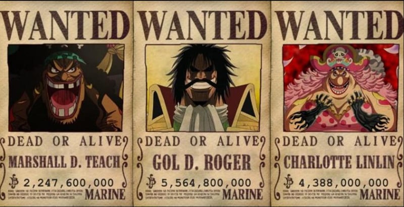 Bảng Xếp Hạng Top 50 Nhân Vật Có Tiền Truy Nã Cao Nhất One Piece: Luffy  Đứng Thứ Mấy?