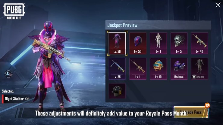 PUBG MOBILE Royale Pass Tháng 1: Kỷ nguyên Tek - Những thay đổi mới của hệ thống RP