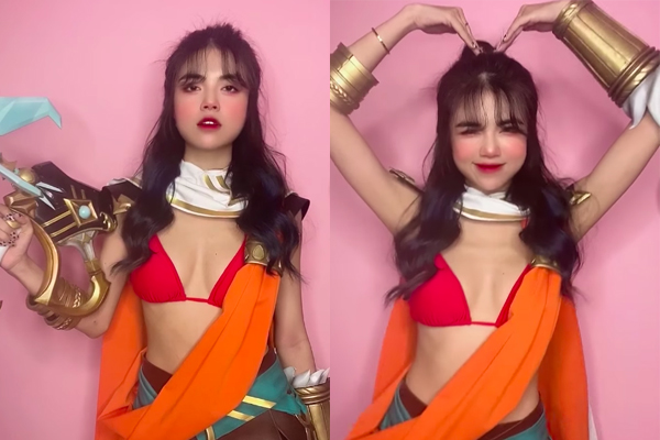 LMHT: Game thủ phát sốt với vị tướng Akshan phiên bản nữ do nữ MC Mai Dora hóa thân thành