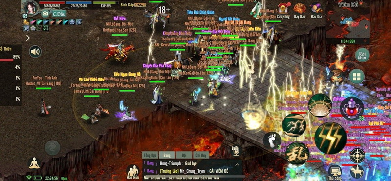 “Ngộp thở” đại chiến Viêm Đế trong Võ Lâm Truyền Kỳ 1 Mobile