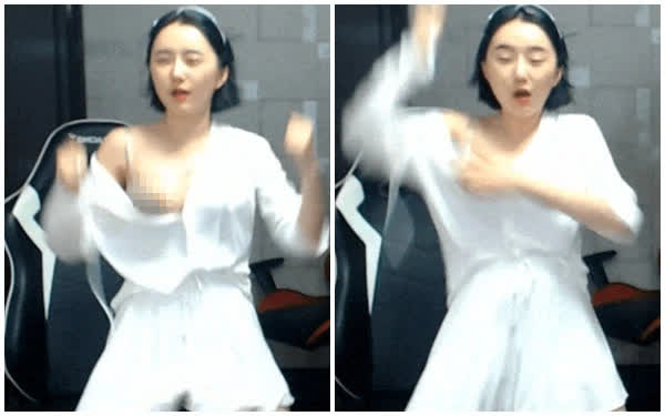 Nhảy nhót quá sung đến nỗi tuột hết cả áo, nữ streamer trở thành đề tài bàn tán không ngớt