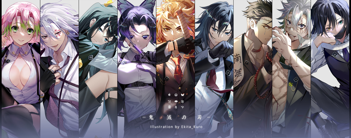 Xuất hiện loạt fanart Kimetsu No Yaiba phiên bản "thanh lịch" gây sốt cộng đồng fan anime/manga