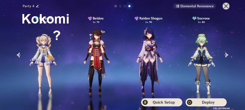 Genshin Impact: Hướng dẫn đội hình Kokomi mạnh nhất cho tân thủ trong La Hoàn meta mới