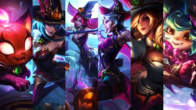 LMHT: Riot Games giới thiệu 6 bộ trang phục Phù Thủy mùa Halloween đặc biệt bản 11.20