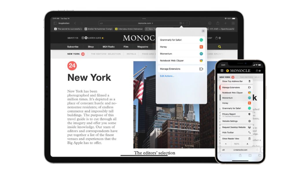 Cách tắt các tab màu trong Safari cho iOS 15, iPadOS và Mac