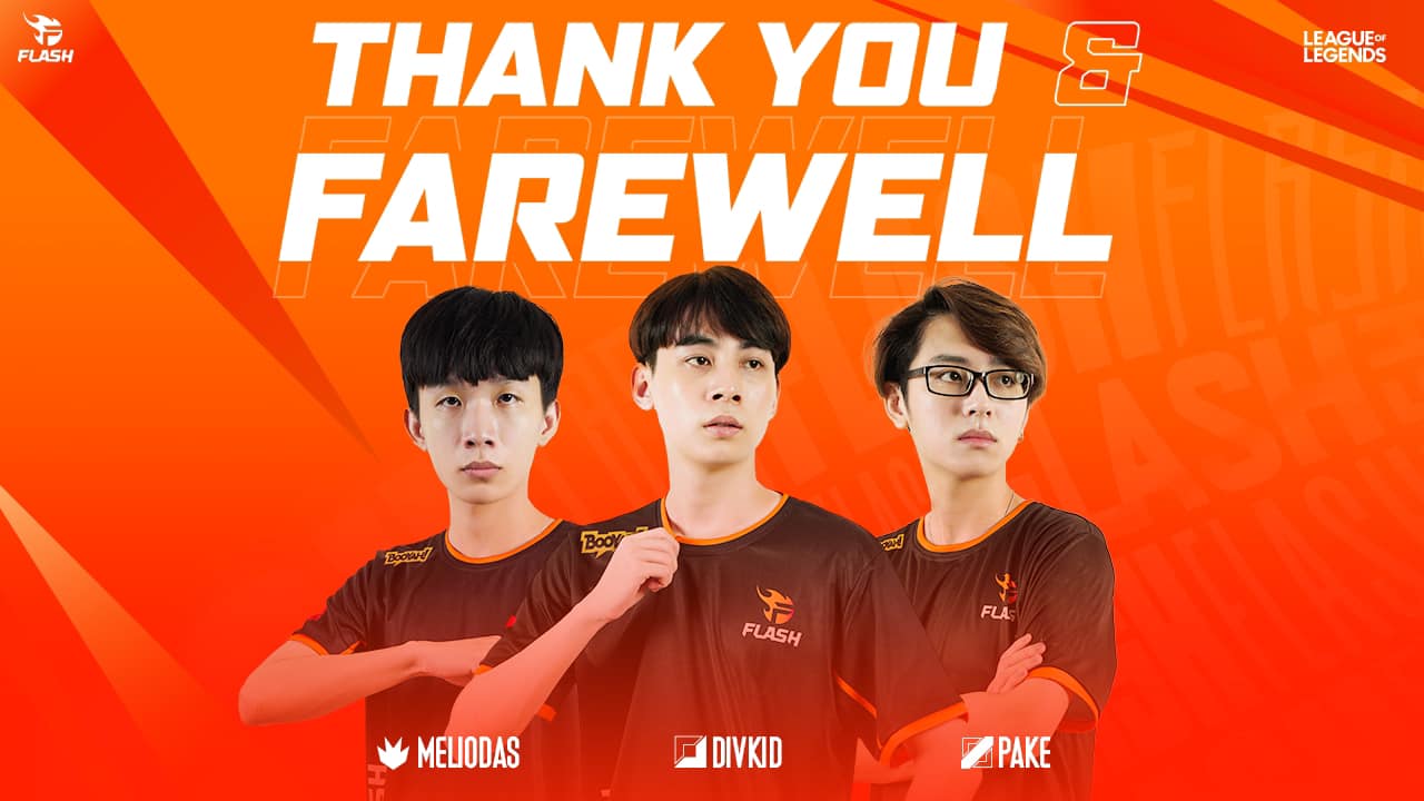 LMHT: Team Flash bất ngờ nói lời chia tay với 3 tuyển thủ trụ cột của đội tuyển