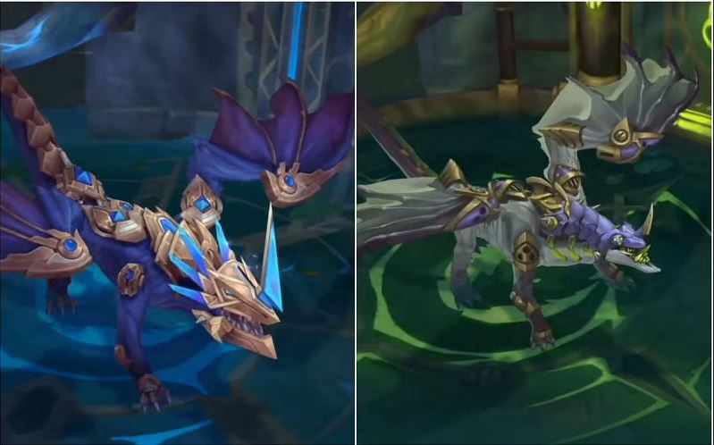 LMHT Tiền Mùa Giải 2022 sẽ bổ sung thêm 2 dạng Rồng Hextech và Rồng Hóa Dược với buff bá đạo