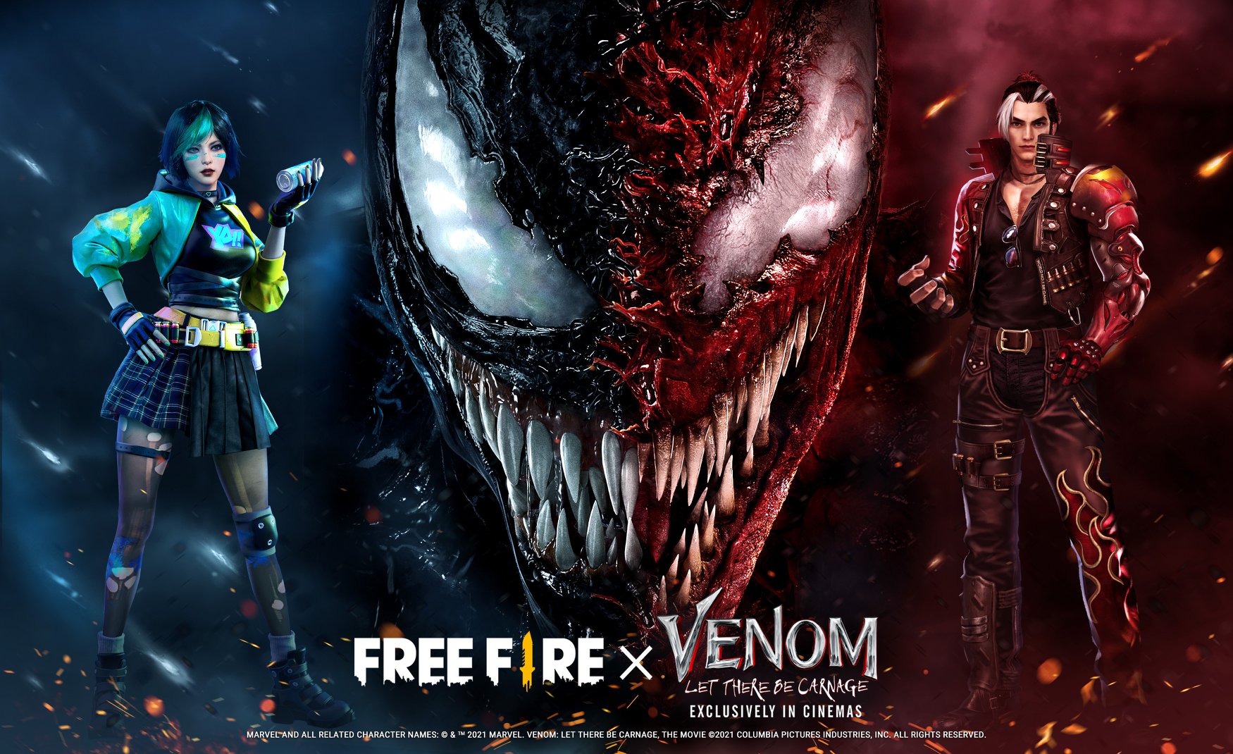 Free Fire OB30: Các skin trong sự kiện Free Fire X Venom bị rò rỉ